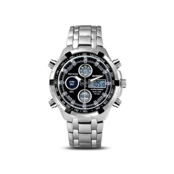Montre Luxe Chrono Silver